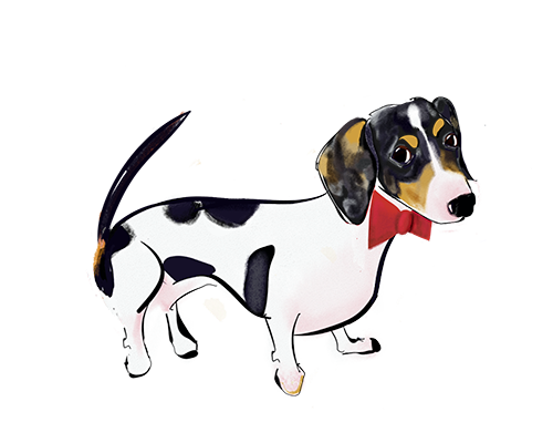 Gilmore & Friends digital collage of 3 little girl drawings