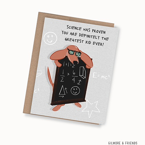 gilmore and. friends the smartest kid birthday card