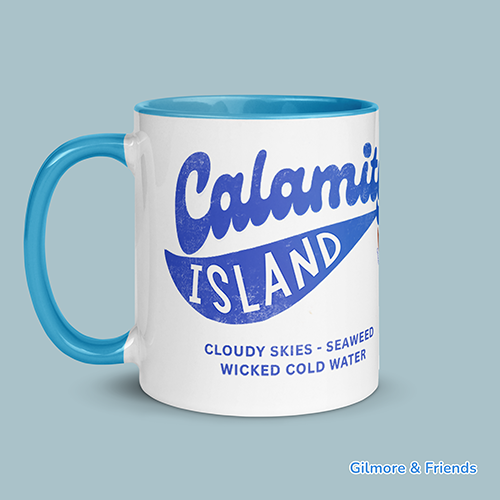 Gilmore & Friends Calamity island mug left
