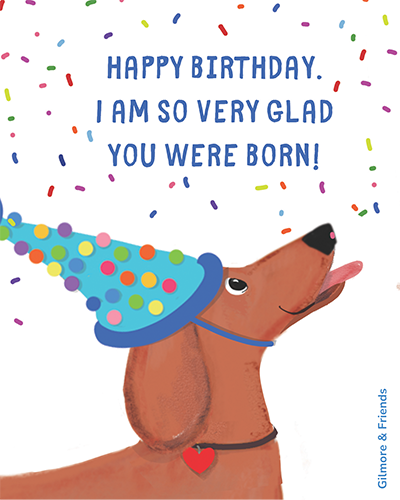 Gilmore & Friends happy birthday card
