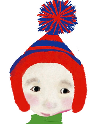 Gilmore & Friends digital collage of 3 little girl drawings<br />
