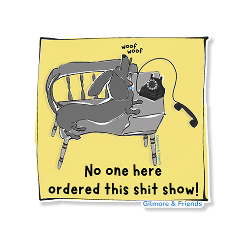 the dirty dachshund sticker
